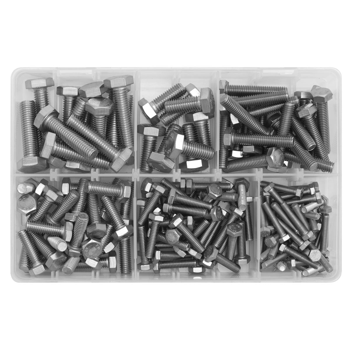 Sealey Stainless Steel Setscrew Assortment M5-M10 150pc AB078SS