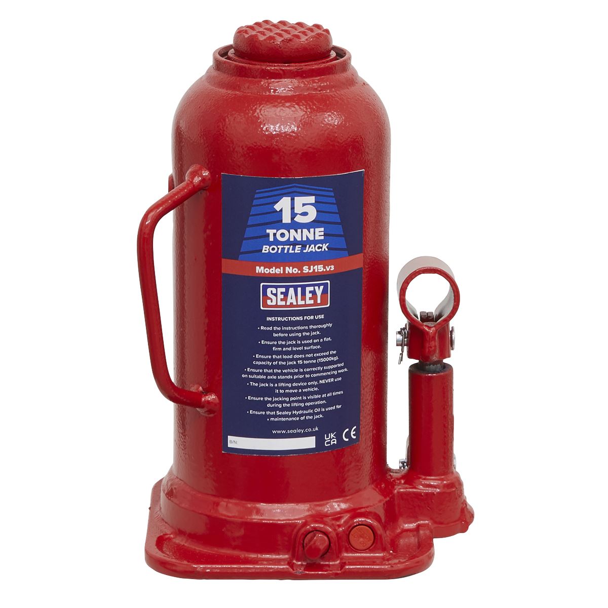 Sealey Bottle Jack 15 Tonne SJ15