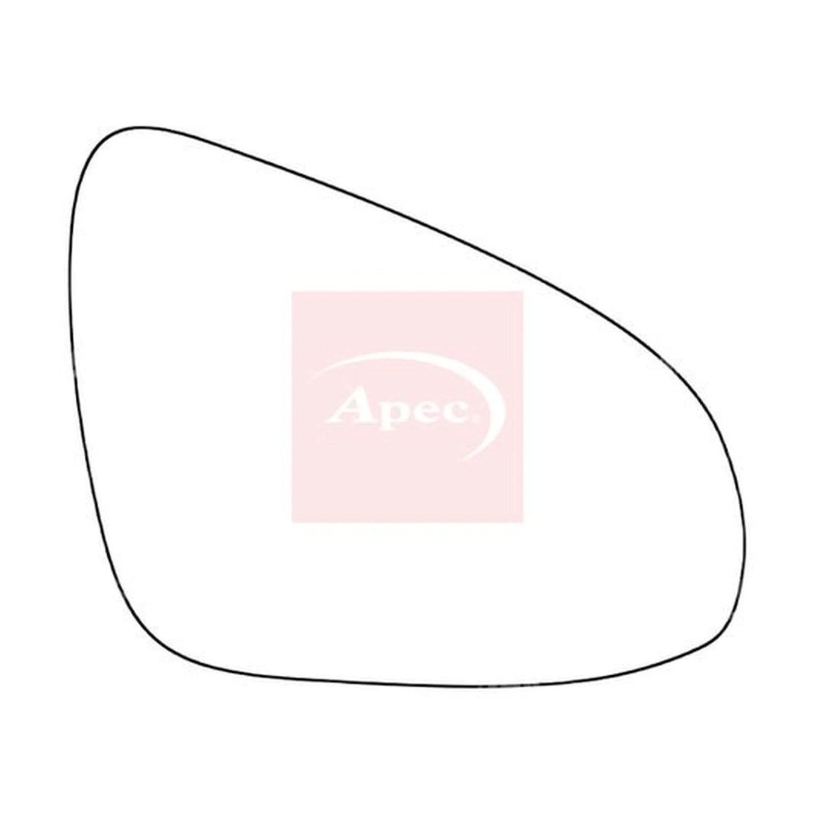 Apec Exterior Wing Mirror Glass Right AMS2296