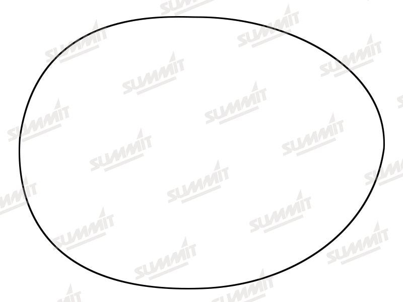 Summit Stick-On Standard Mirror Glass fits BMW Mini Cooper 14 on RHS
