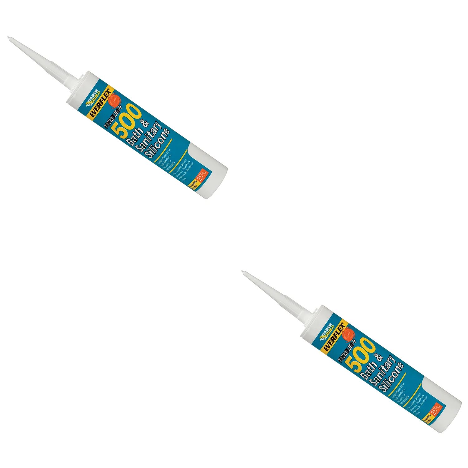 Everbuild Sika 500 Bath & Sanitary Silicone Sealant Manhattan Grey 290ml