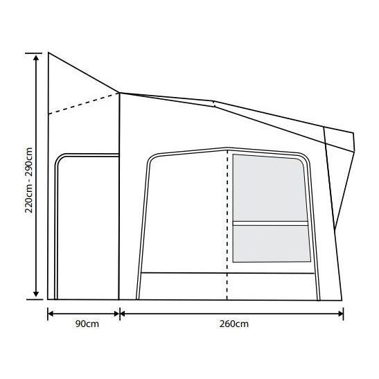 Outdoor Revolution Esprit Pro X 350M Awning (220-290cm)