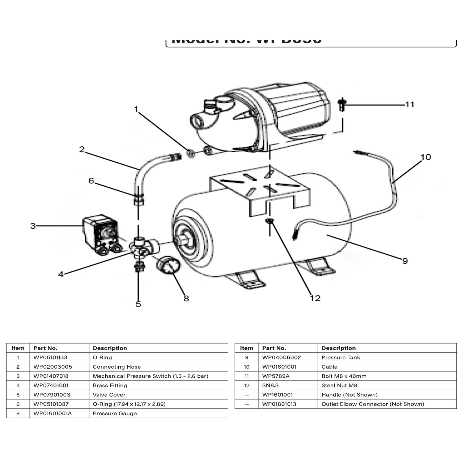 Sealey Side cover WP04501001