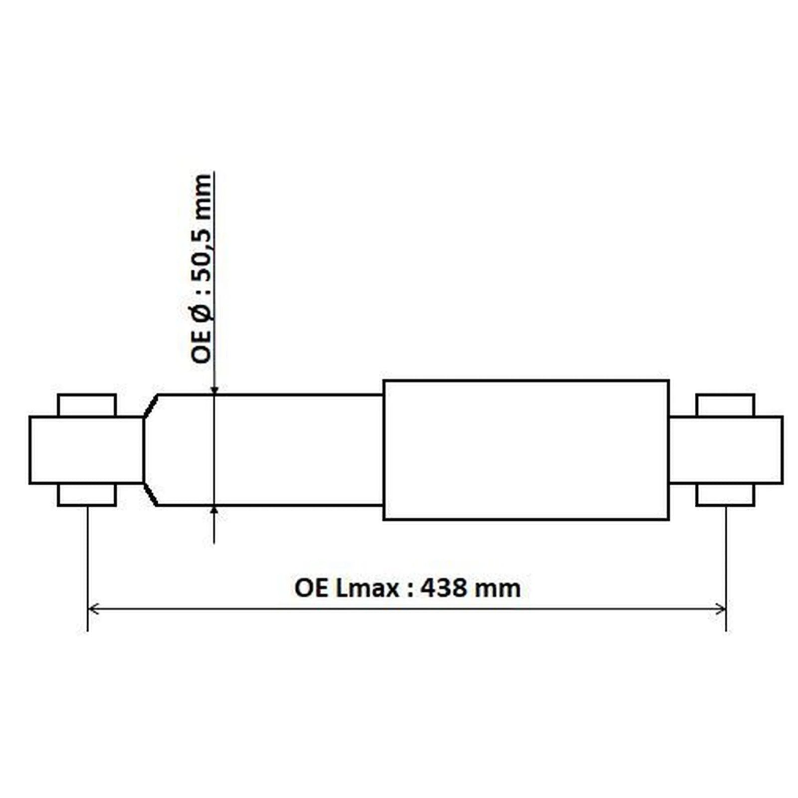 KYB Shock Absorber Damper Strut Rear 345701