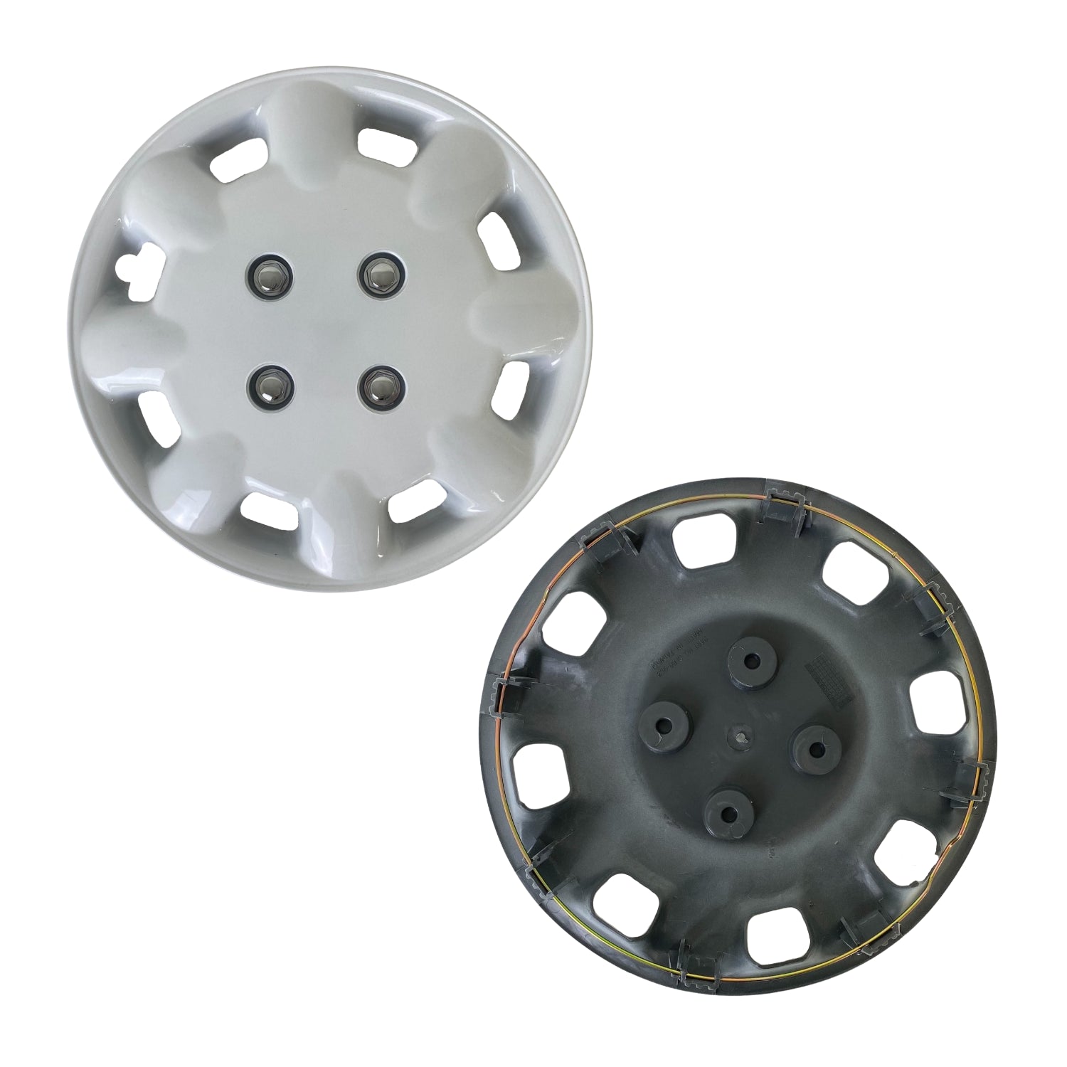 Milenco 333W White 13" Wheel Trims (Pair) – Fits 13-inch Caravan Wheels