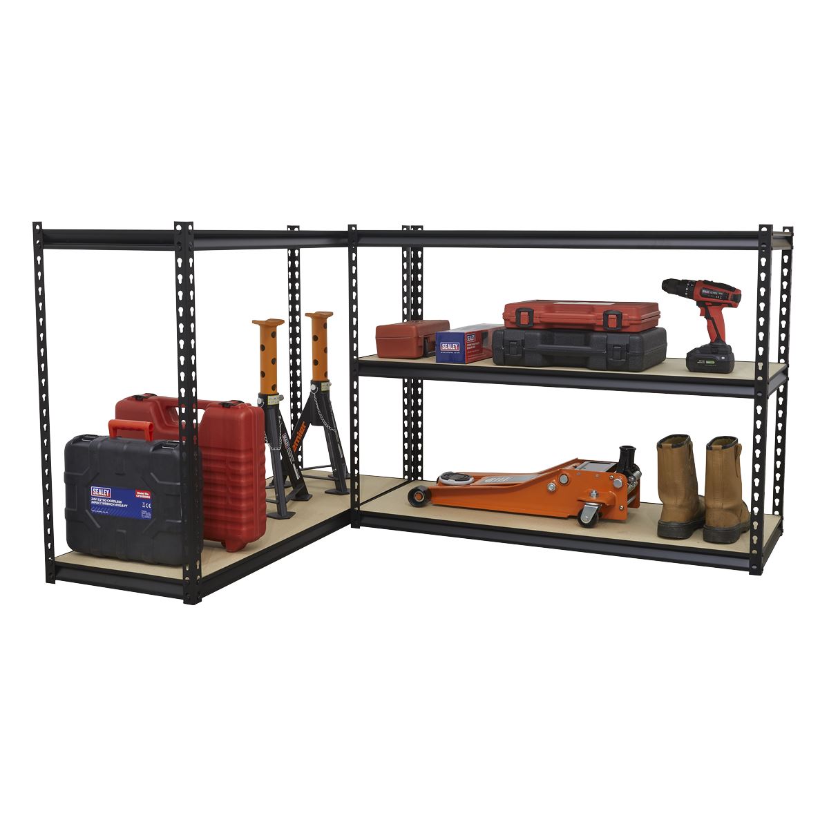 Sealey Racking Unit with 5 Shelves 220kg Capacity Per Level AP1200R
