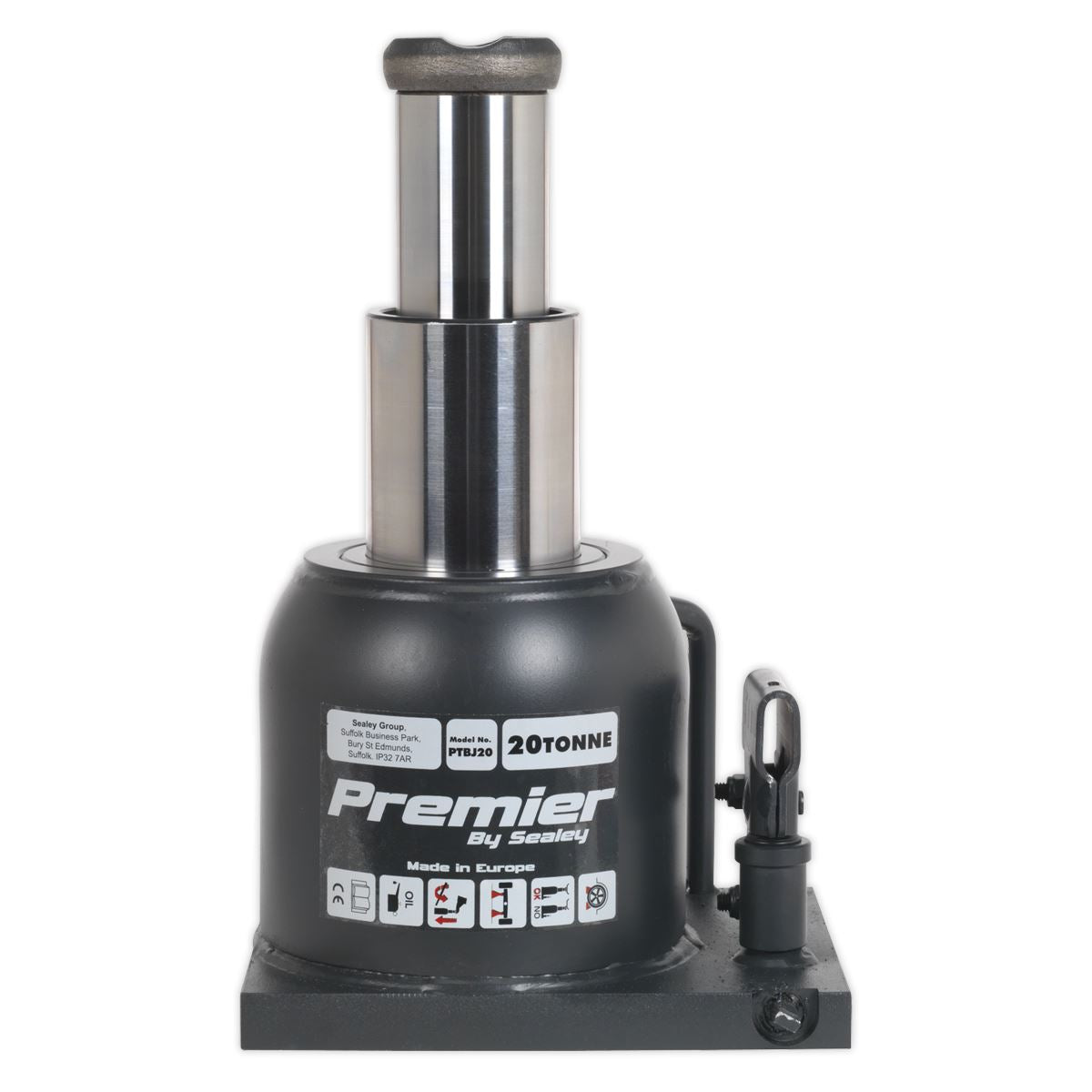Sealey Premier Telescopic Bottle Jack 20 Tonne PTBJ20
