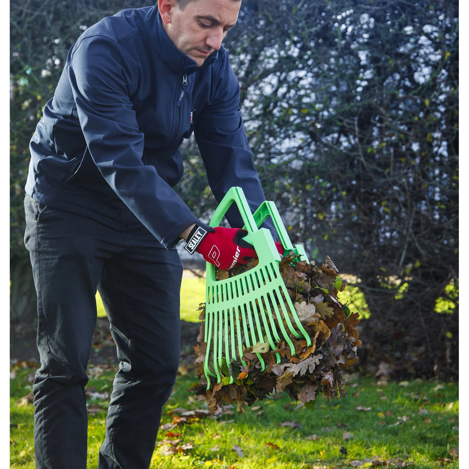 Sealey 2-in-1 Rake & Leaf Grabber GTLG2 620mm Wide
