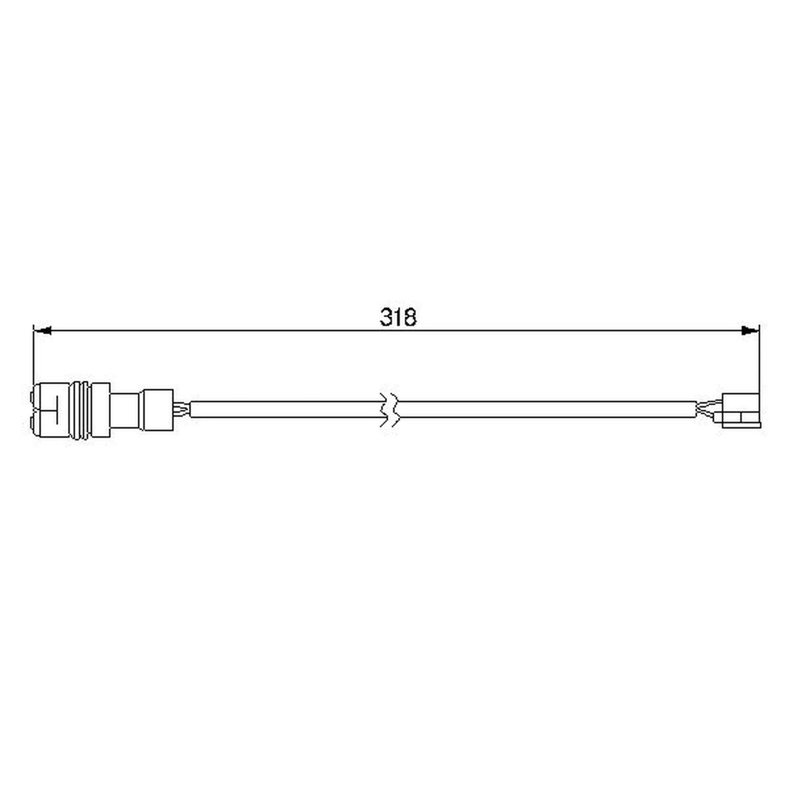 Bosch Brake Pad Wear Sensor Rear 1 987 474 988