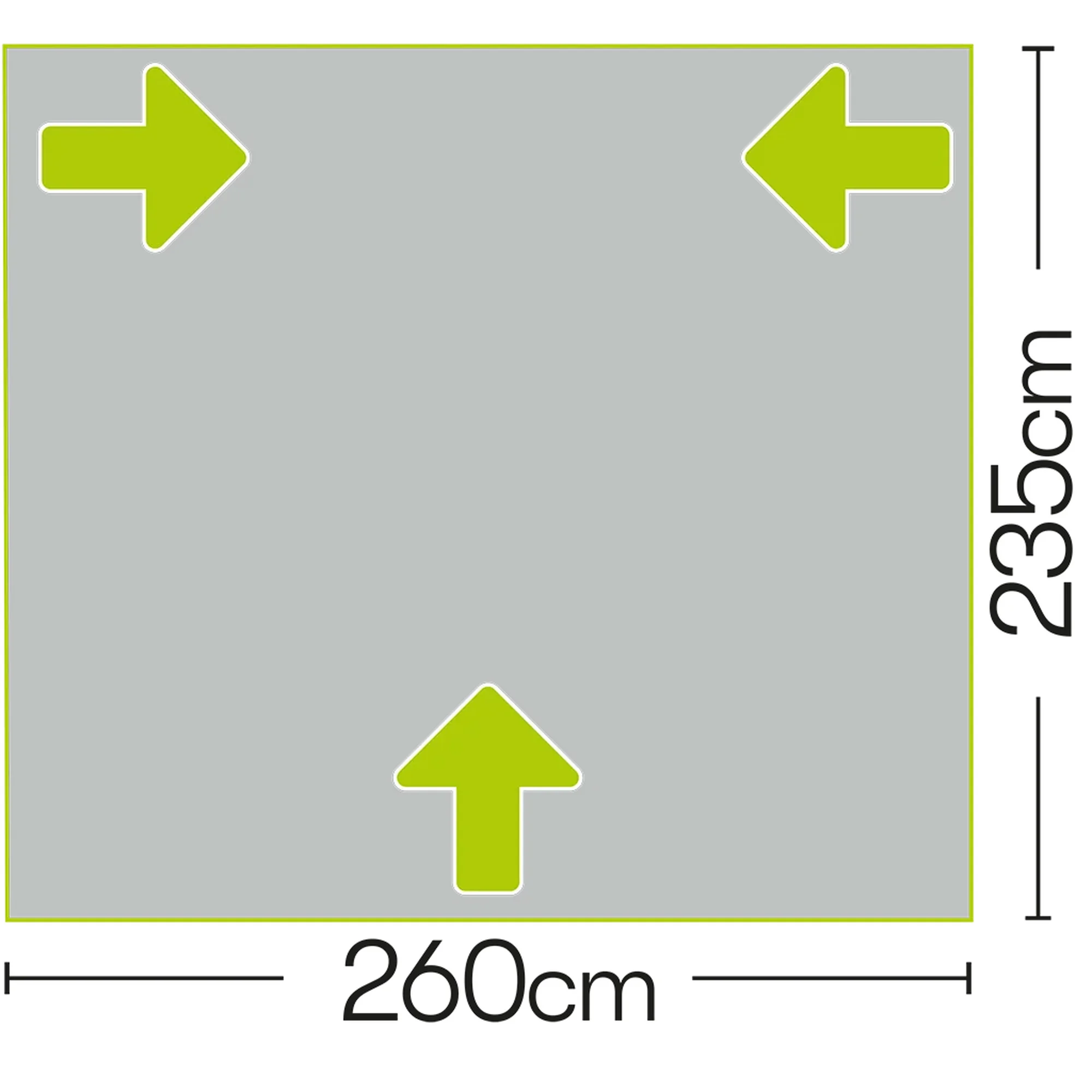 Quest Air Porch Awning 260cm - Lightweight Self-Inflating Design