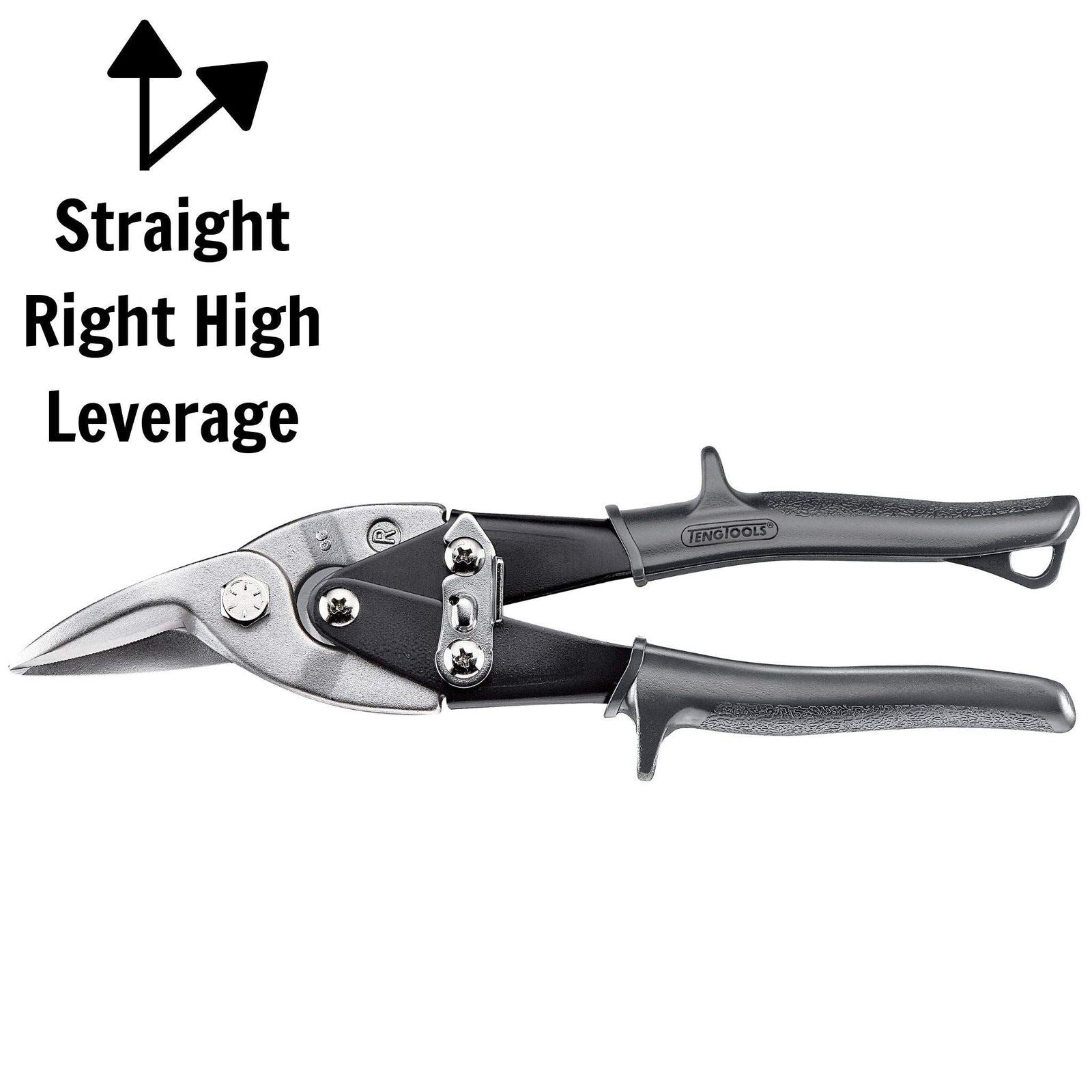 Teng Tools Tin Snip High Leverage Right/Straight