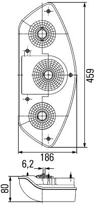 Hella Tail Light / Lamp 2SD 343 440-017