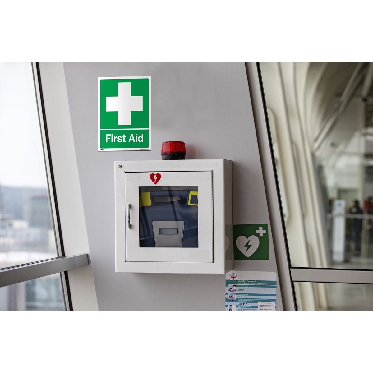 Sealey Safety Sign First Aid Self-Adhesive Vinyl SS26V1