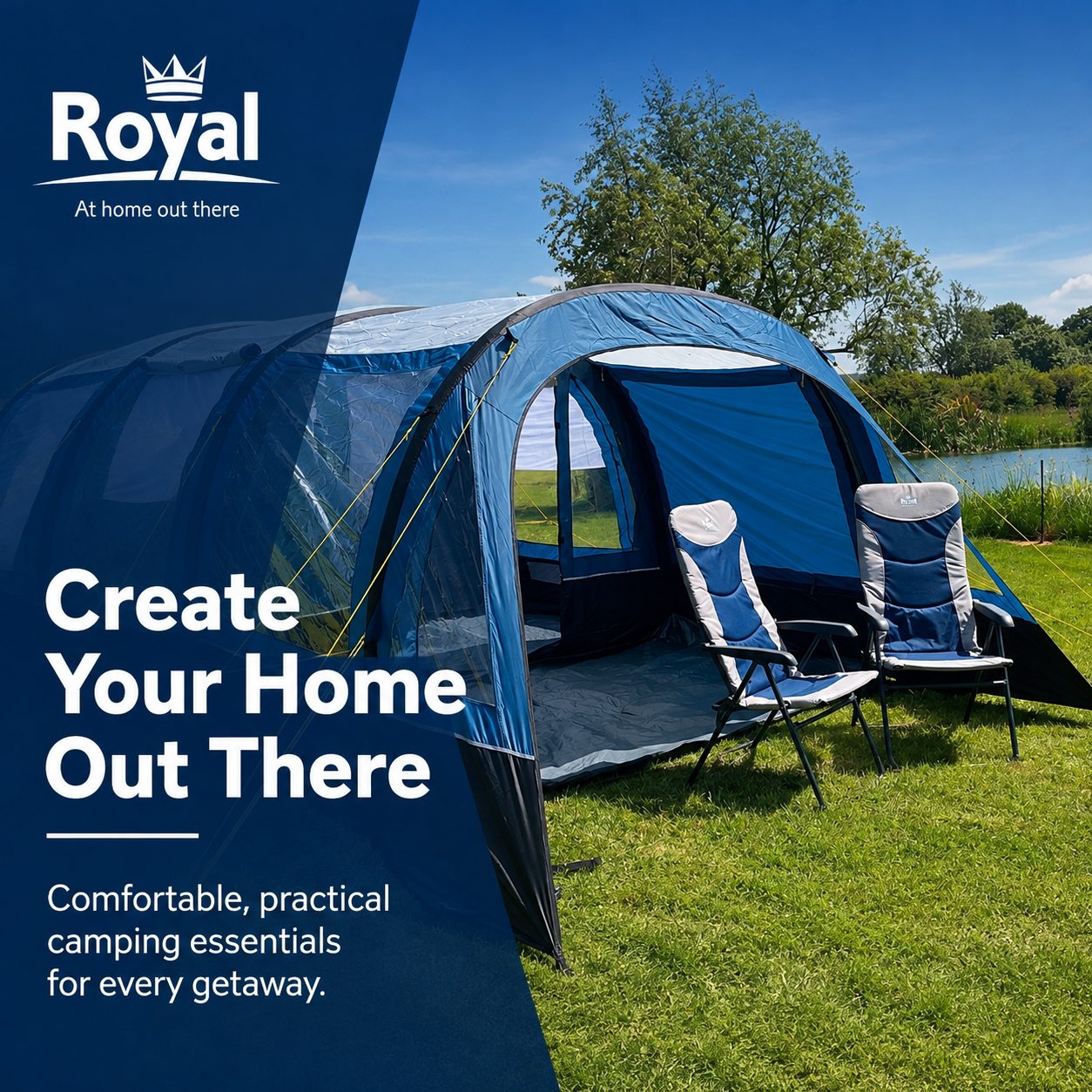 Royal Double Caravan Step Steel Non-Slip Tread 38cm
