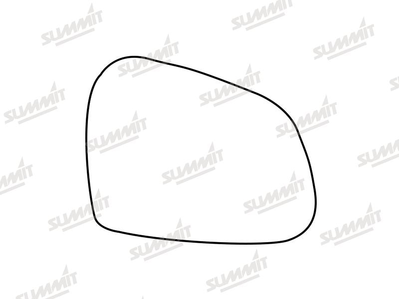 Summit Base Plate With Standard Mirror Glass fits Hyundai i10 13 on RHS