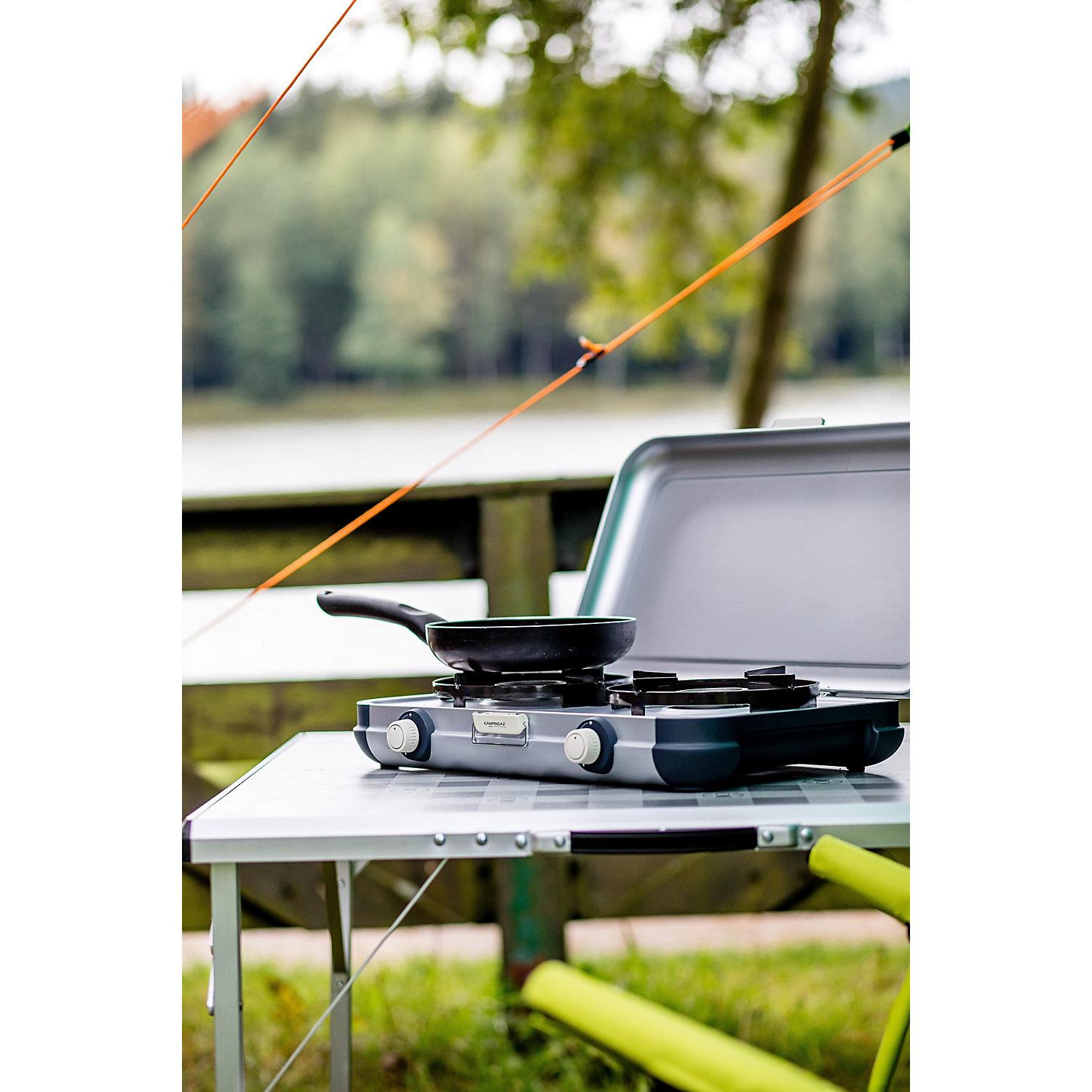 Campingaz Slim Design Camping Kitchen 2 Burner Stove Outdoors Cooking