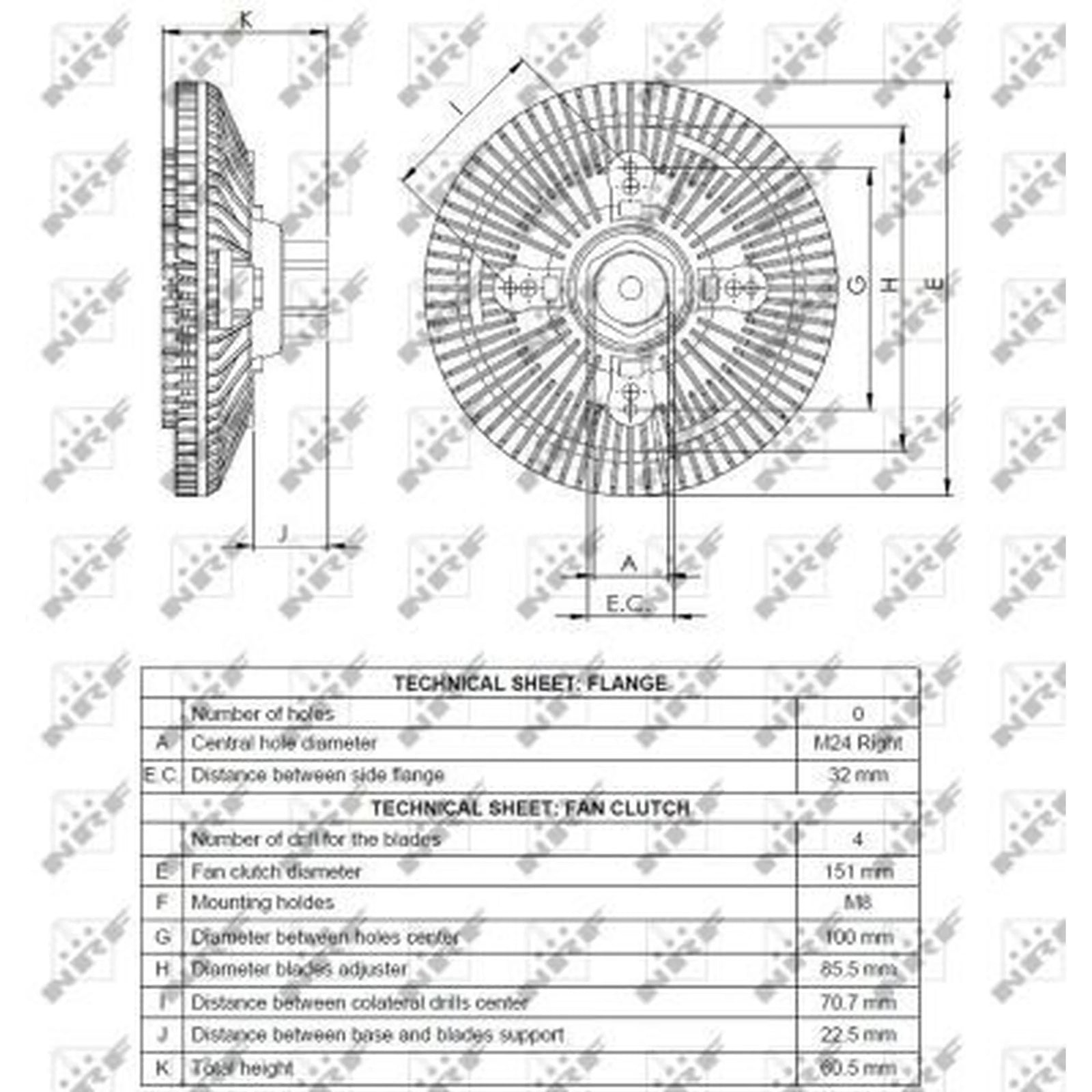 NRF Radiator Fan Clutch 49523