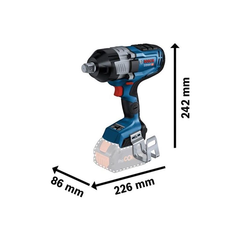 Bosch GDS 18V-1600 HC BITURBO Impact Wrench 18V Bare Unit