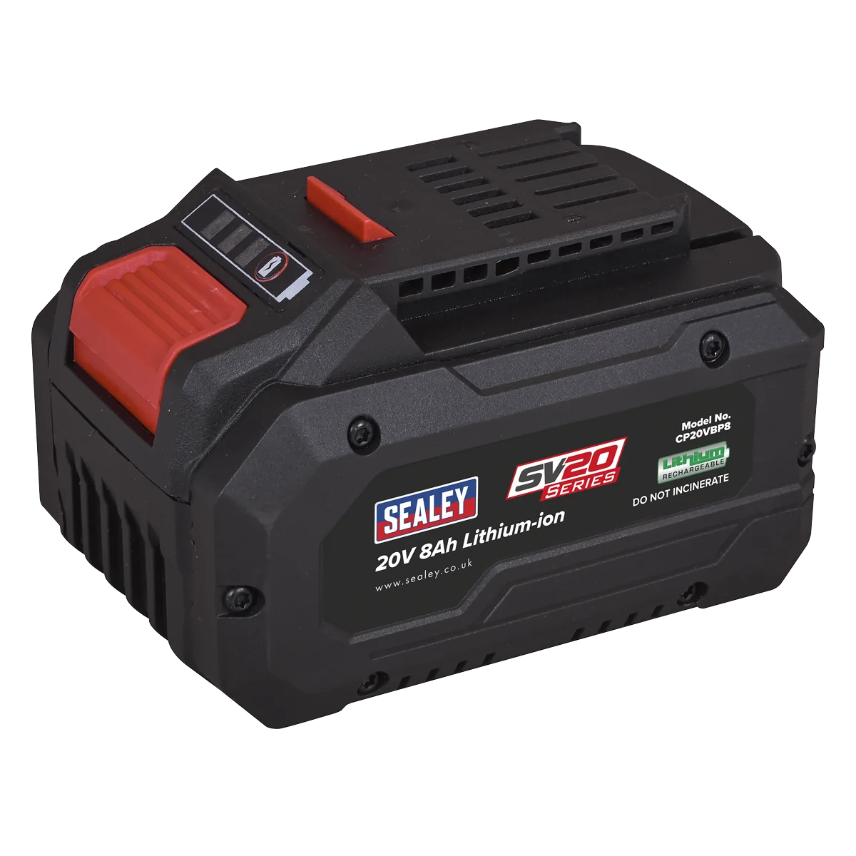 Sealey SV20 Series Power Tool Battery 20V 8Ah Lithium-ion