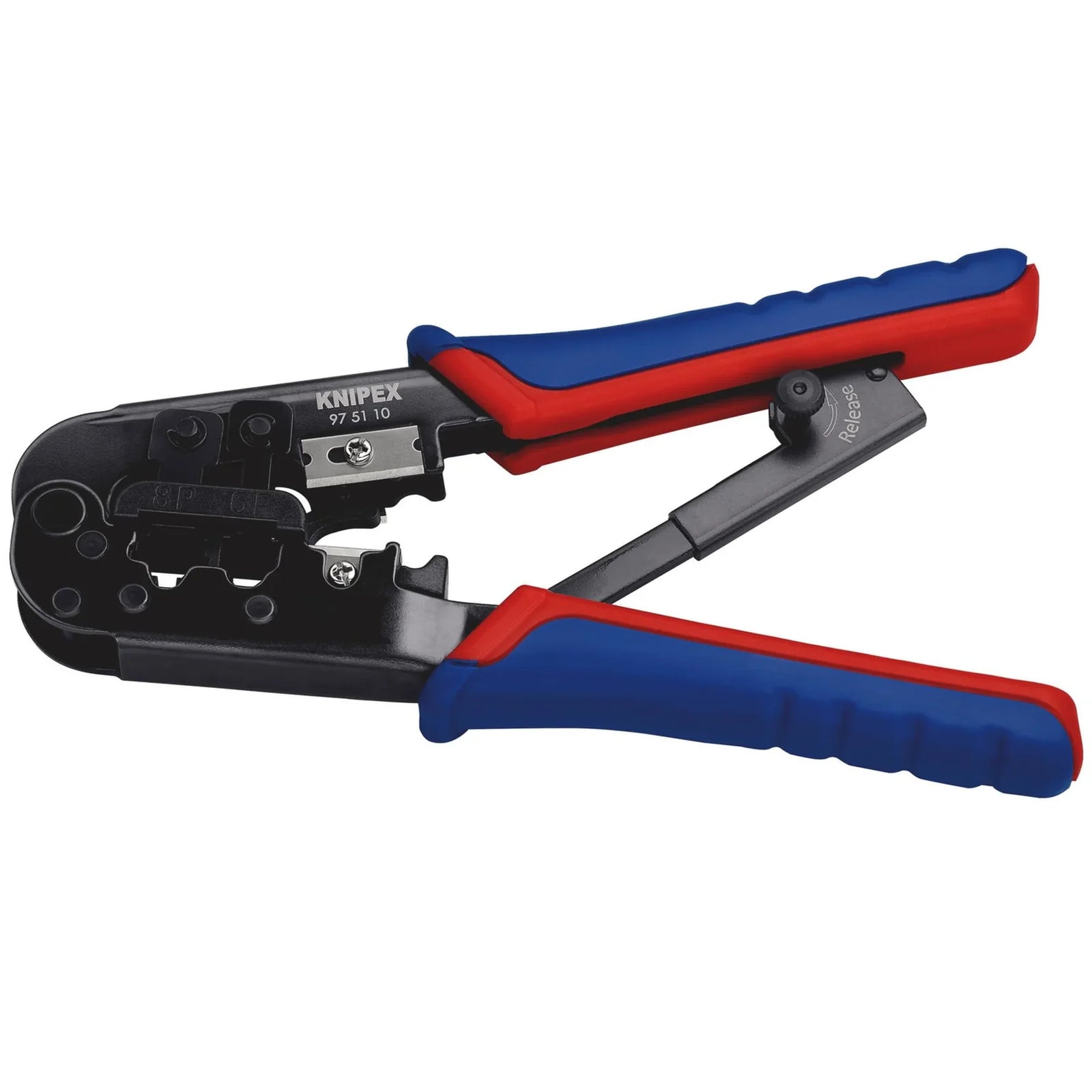 KNIPEX Crimping Pliers 97 51 10 SB for Western Plugs, 190mm