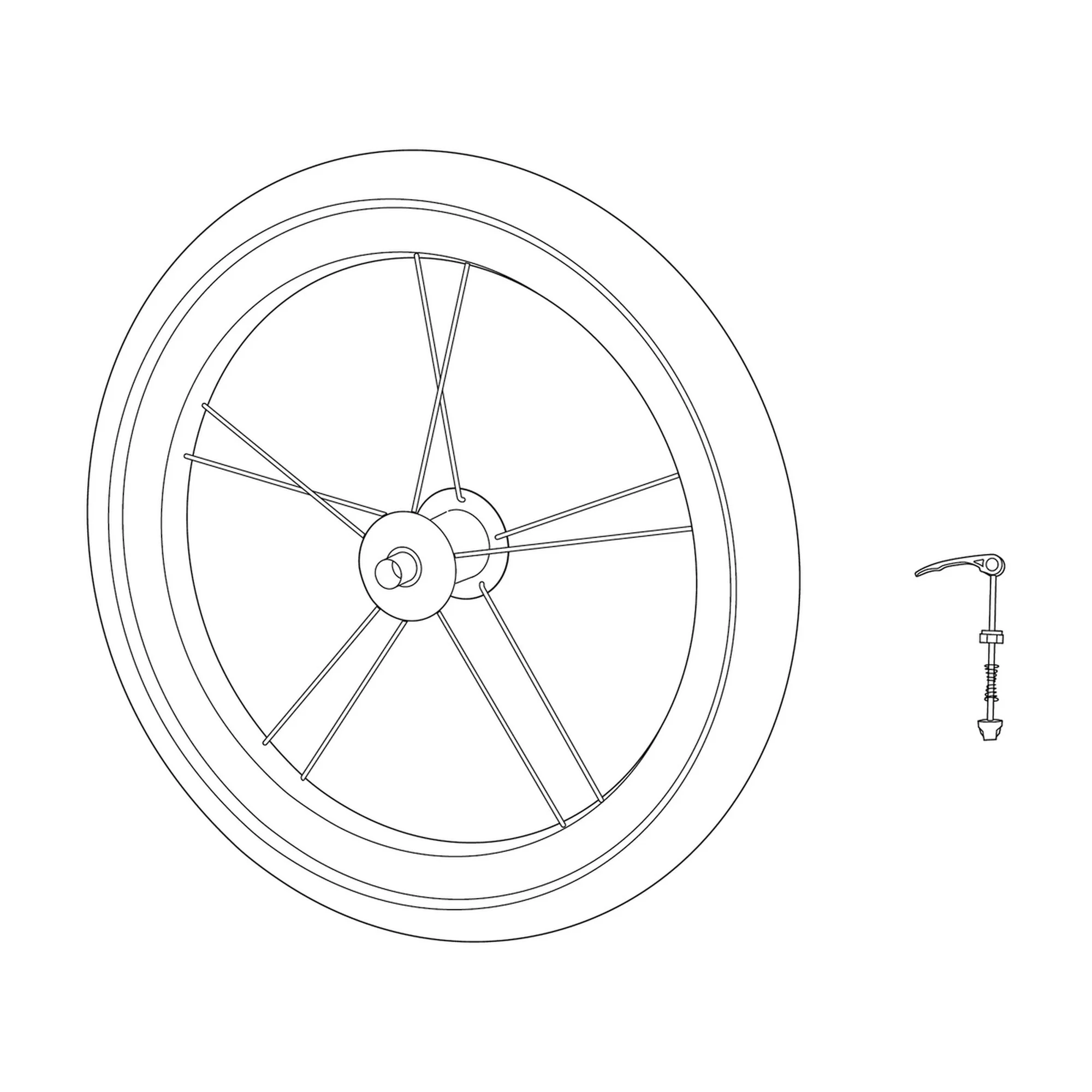 Thule Wheel16 Jogging Sport + Tour Spare Part