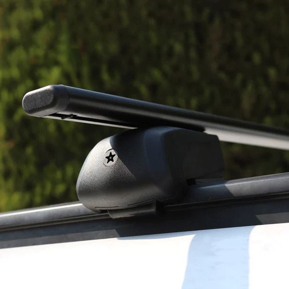 Roof Bars Rack Black Locking fits Audi Q5 2017-
