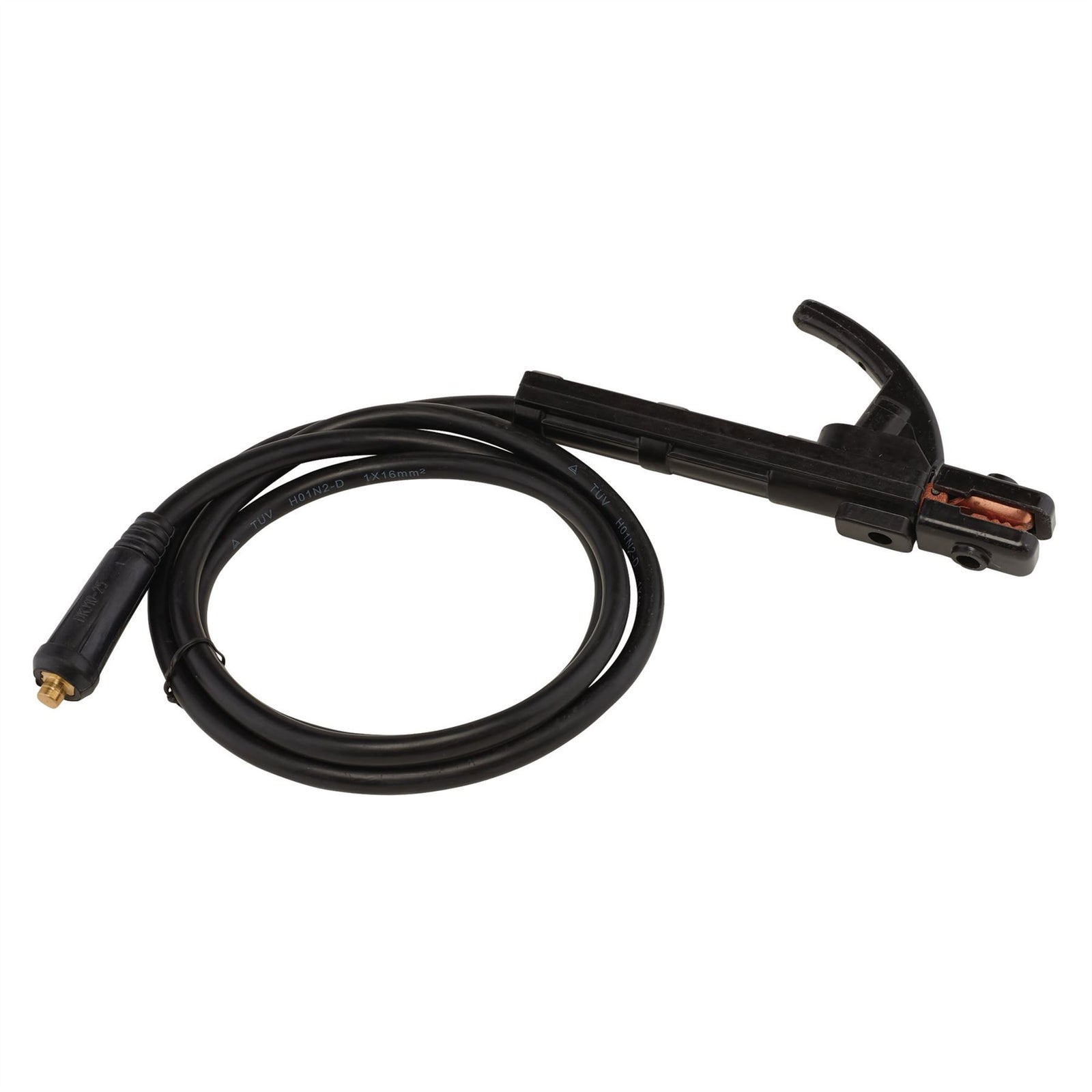 Draper MMA Welding Electrode Holder with 10/25 Dinse-type Plug, 1.8m, 200A 20924
