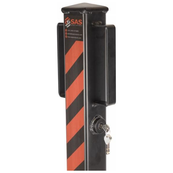 SAS Heavy Duty Security Post Folding Bolt Down Safety Post