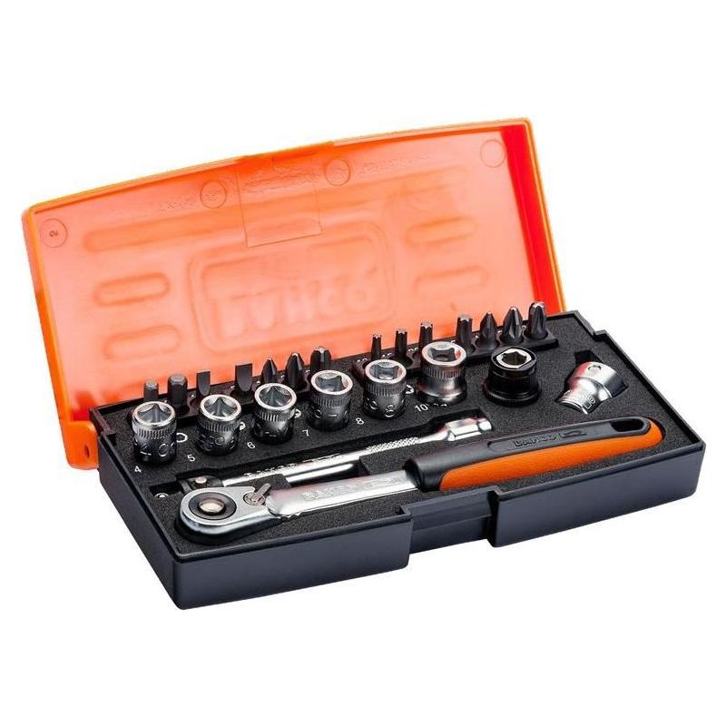 Bahco SL24 1/4in Drive Socket Set, 24 Piece