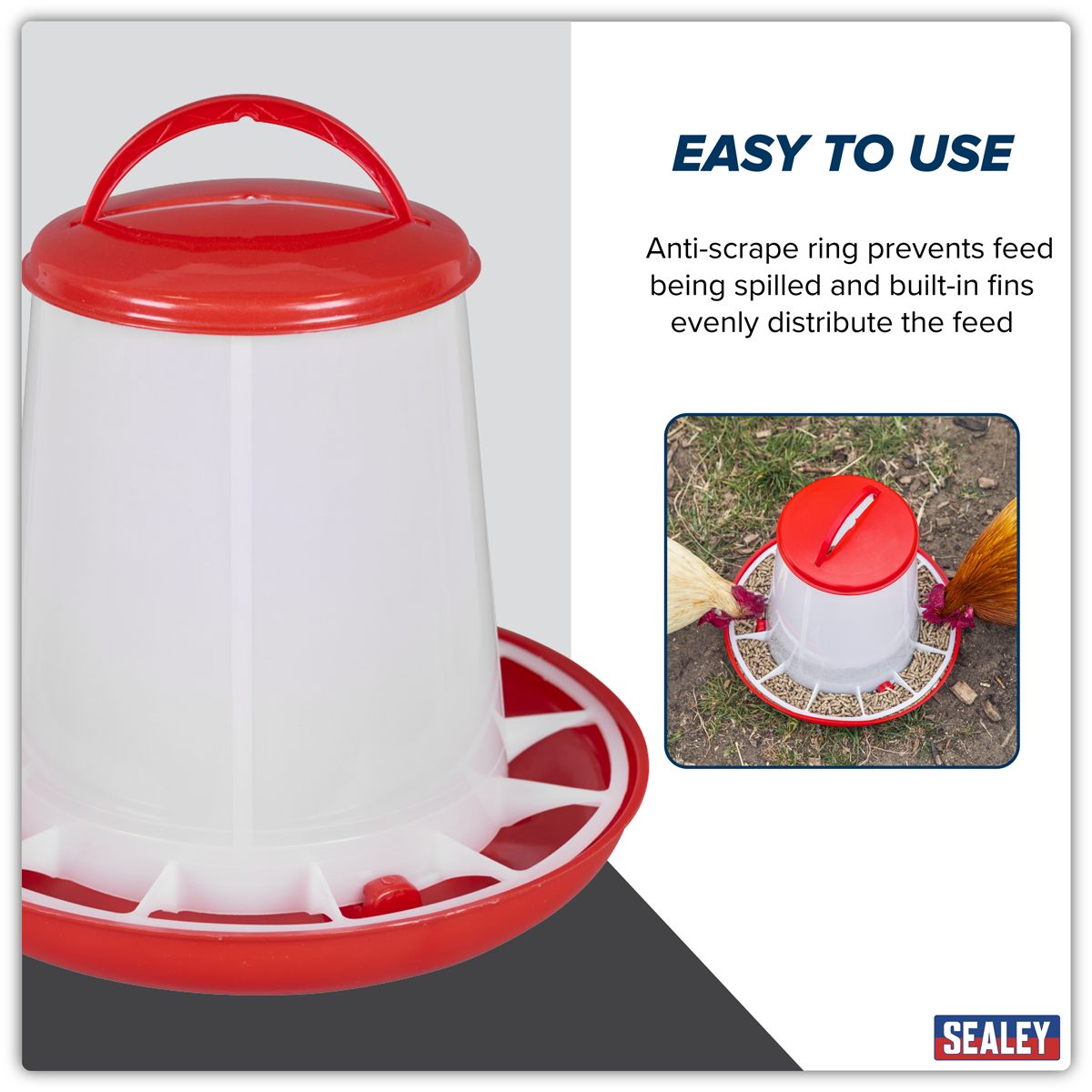 Sealey Poultry Feeder 3kg Model AFT03