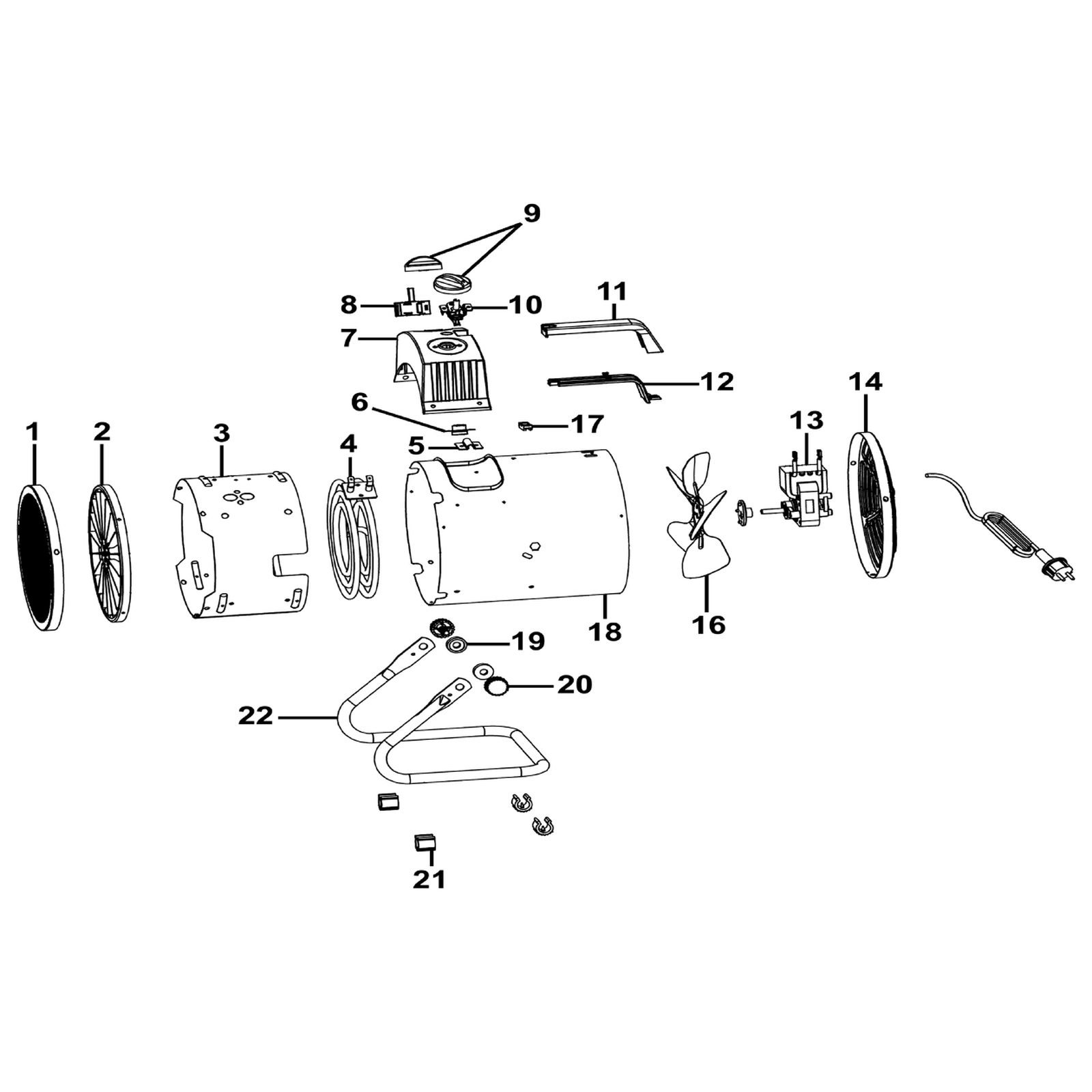 Sealey Heating Element 2000W EH2001-V3-04