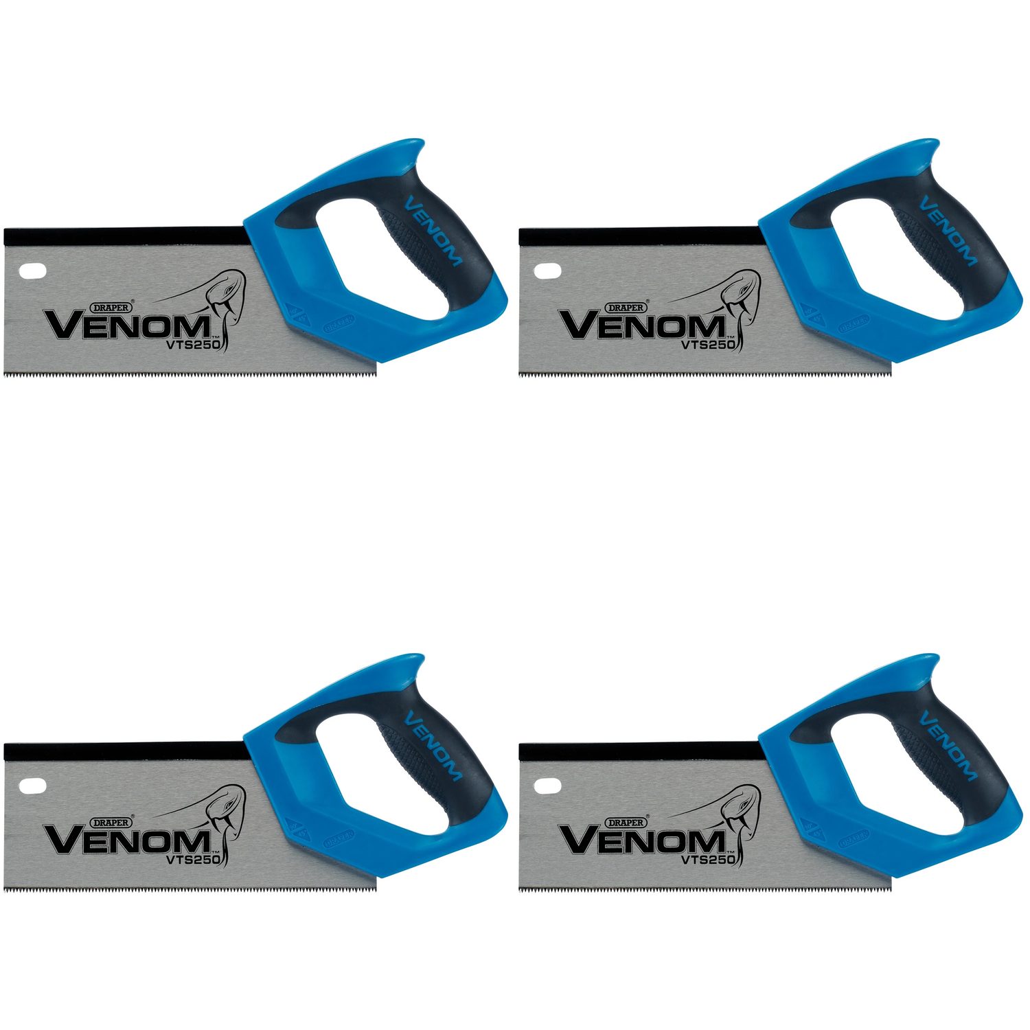 Draper Venom® Double Ground Tenon Saw, , 11tpi/12ppi 250-300mm