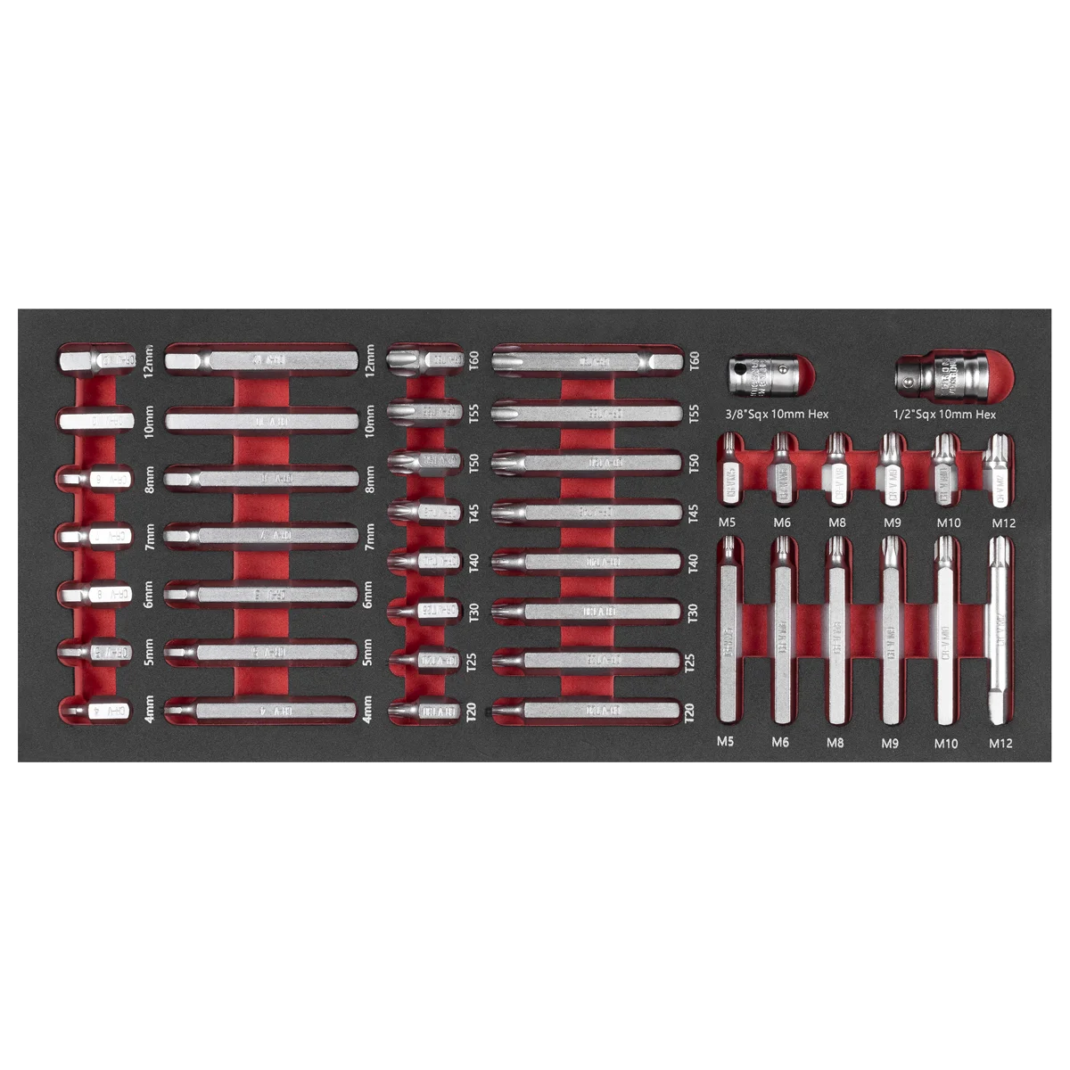 Sealey Premier Bit Set 44 Piece TBT60 with Tool Tray