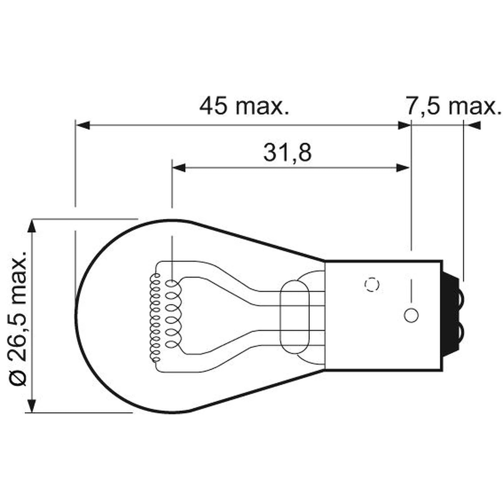 Valeo Stop/Tail Light Bulb 12V 032205