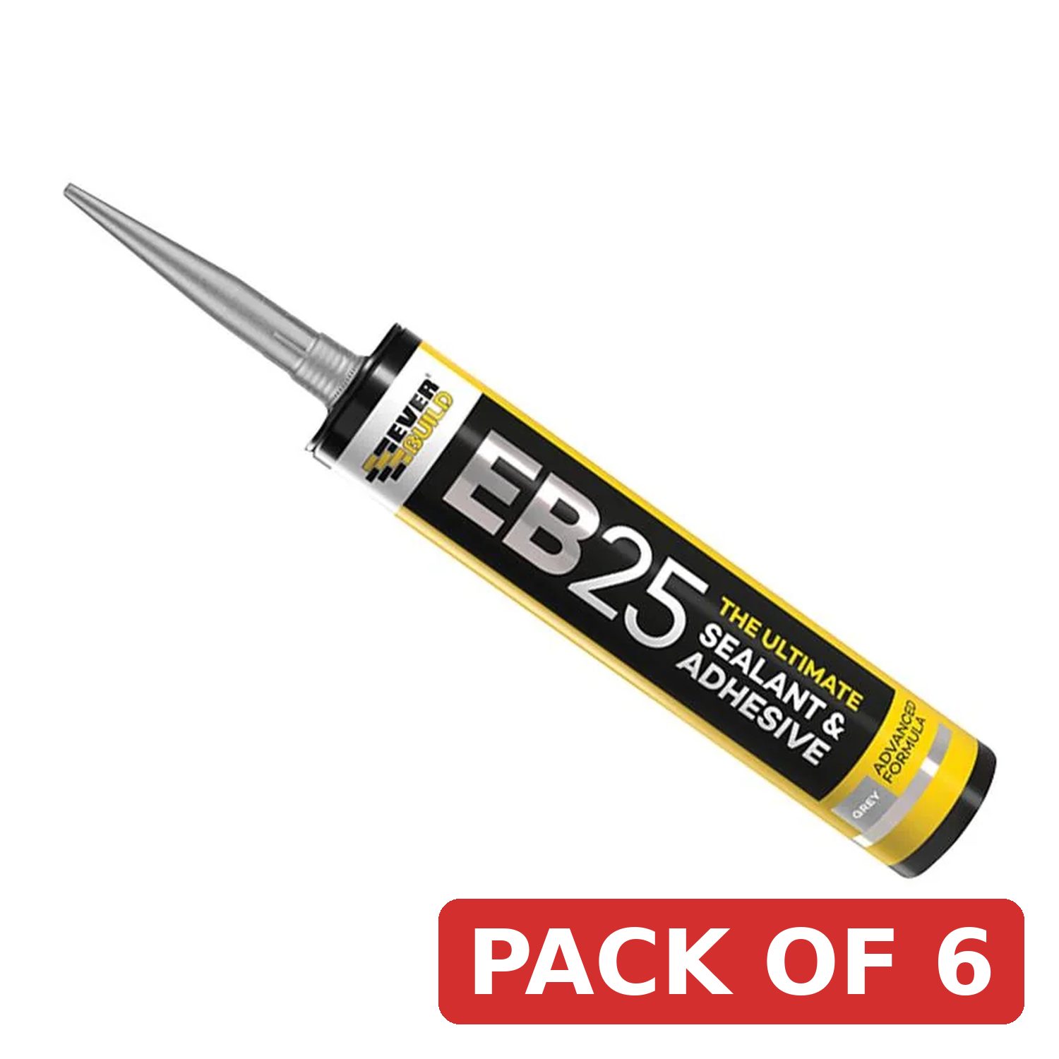Everbuild Sika EB25 Hybrid Sealant Adhesive Grey 300ml - 605670