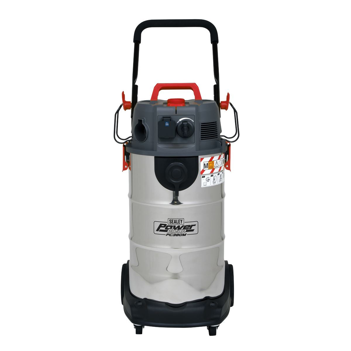 Sealey Vacuum Cleaner Industrial Dust-Free Wet/Dry 38L 1500W/230V Stainless Stee