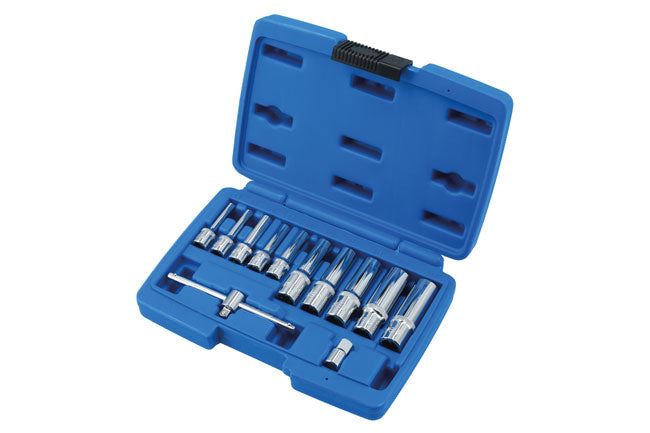 Laser Deep E-Socket Set 1/4" & 3/8"D 12pc