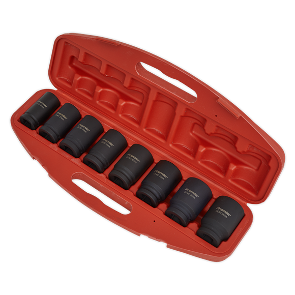 Sealey Impact Socket Set 8pc Deep 3/4"Sq Drive Metric AK885