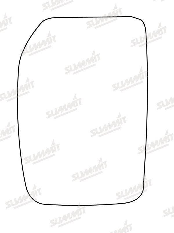 Summit Non-Heated Base Plate With Commercial Mirror Glass fits Ford Transit Mk 6 LHS