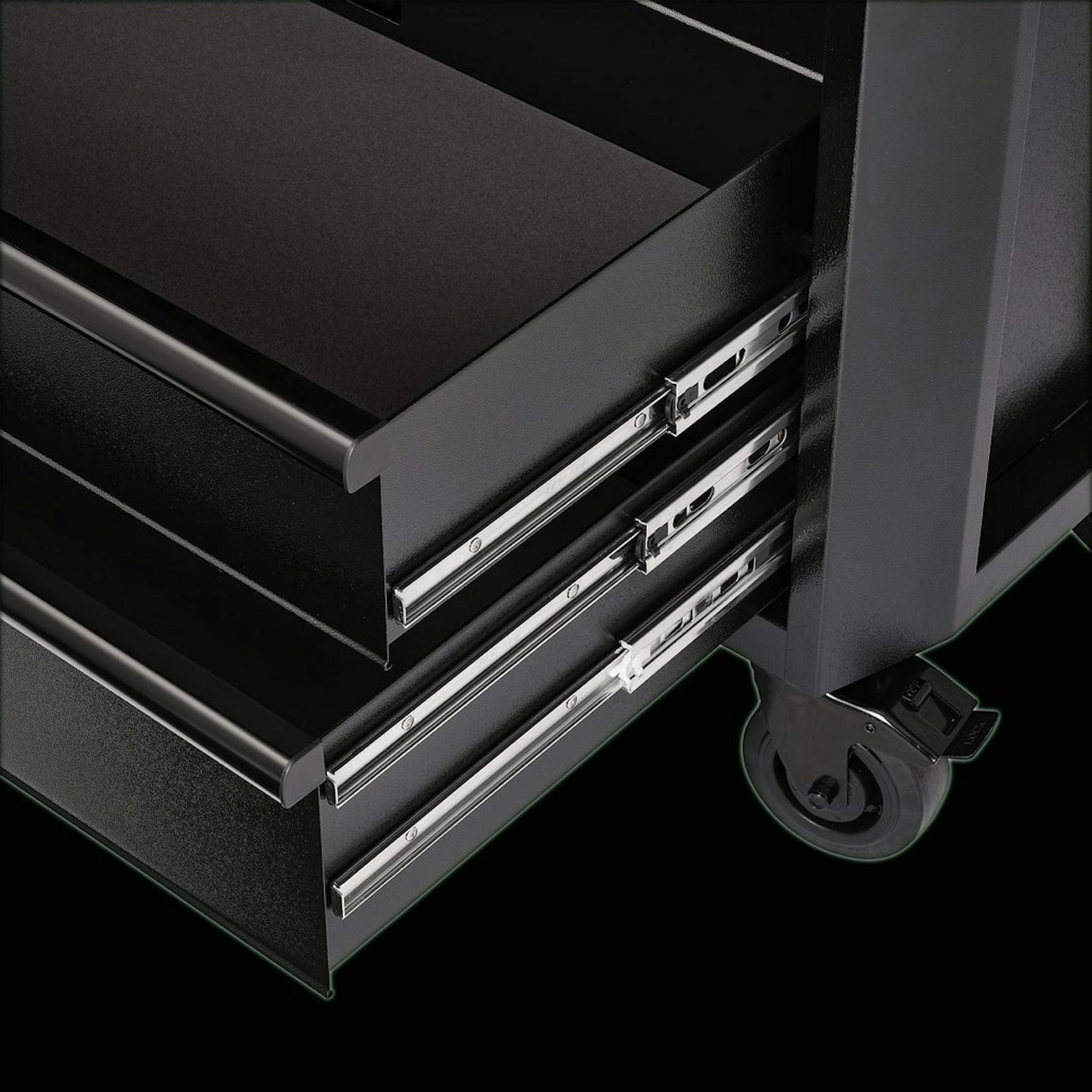 Draper BUNKER 9 Drawer Combined Roller Cabinet and Tool Chest, 36", Black
