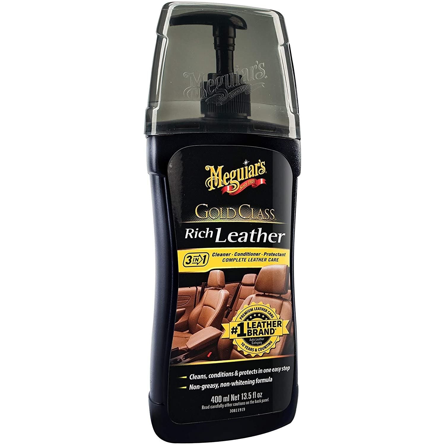 2x Meguiar's G17914EU Gold Class Rich Leather Cleaner and Conditioner 400ml