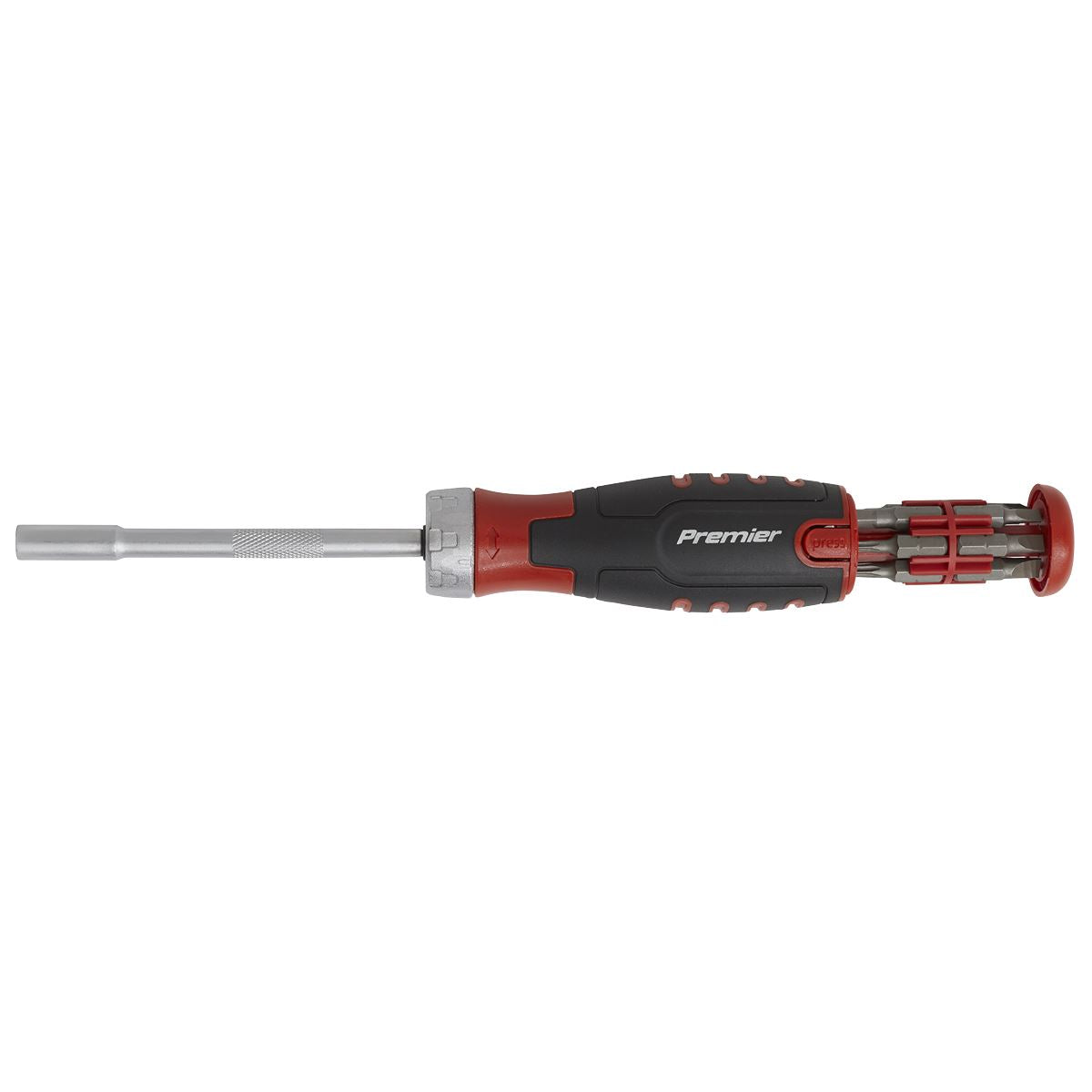 Sealey Premier Ratchet Screwdriver Set 12 Piece S2 Steel Bits Pozi Phillips Torx