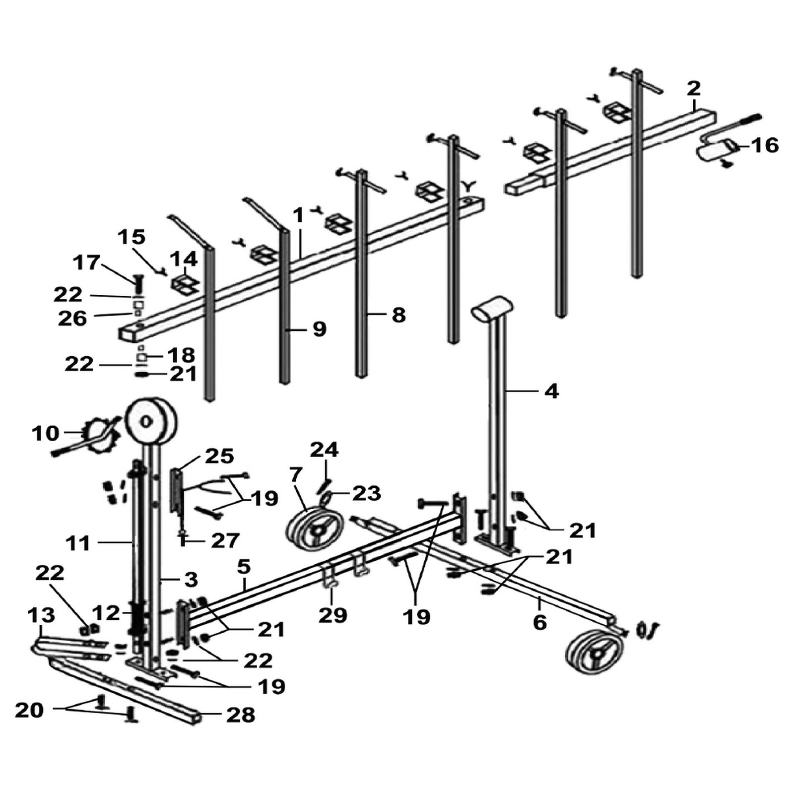 Sealey Fixed Wheel MK73.07