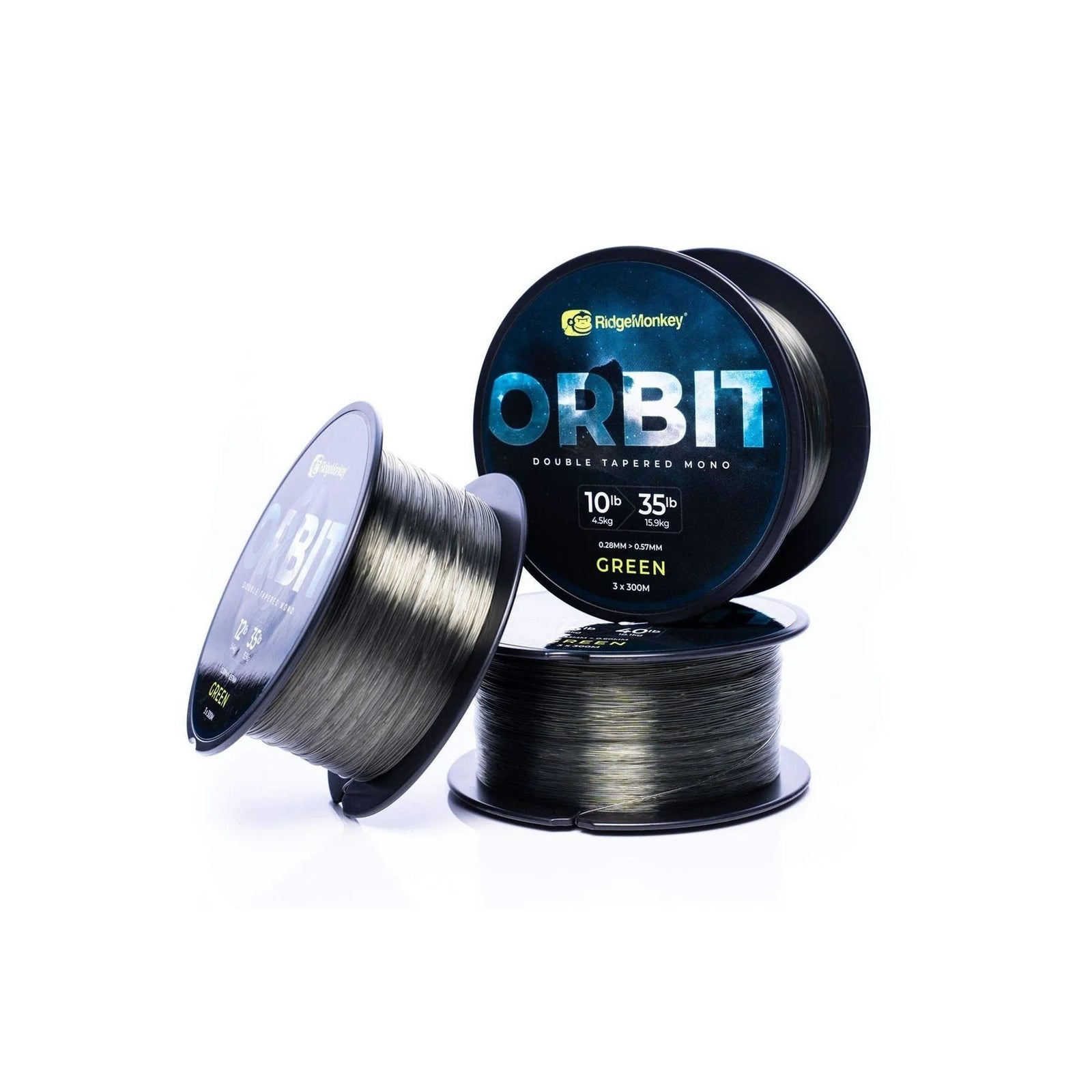 RidgeMonkey Orbit Double Tapered Mono 15/40lb Green - RMT278