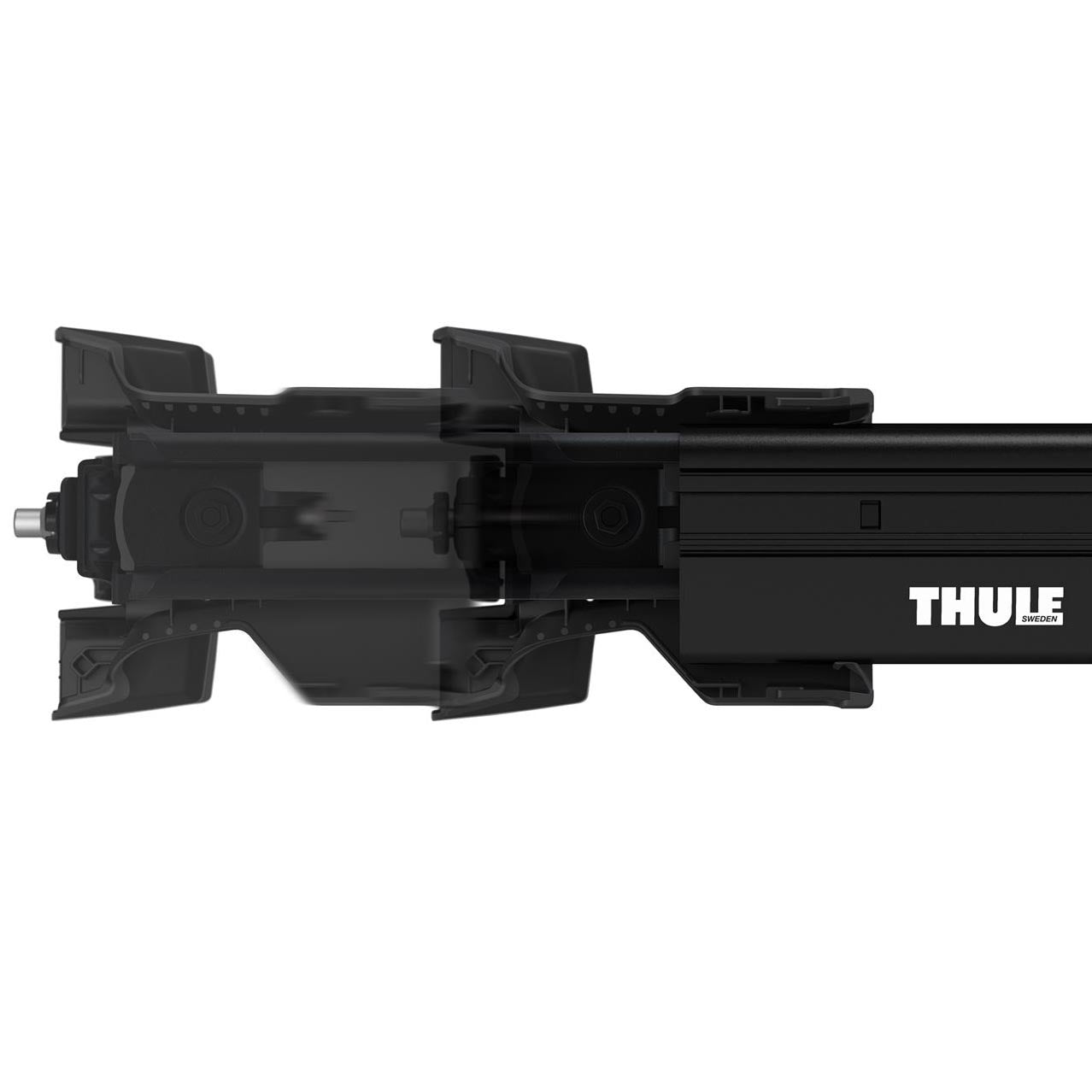 Thule WingBar Edge Roof Bars Black fits Ford Transit Connect Van 2014-2023 4-dr with Flush Rails