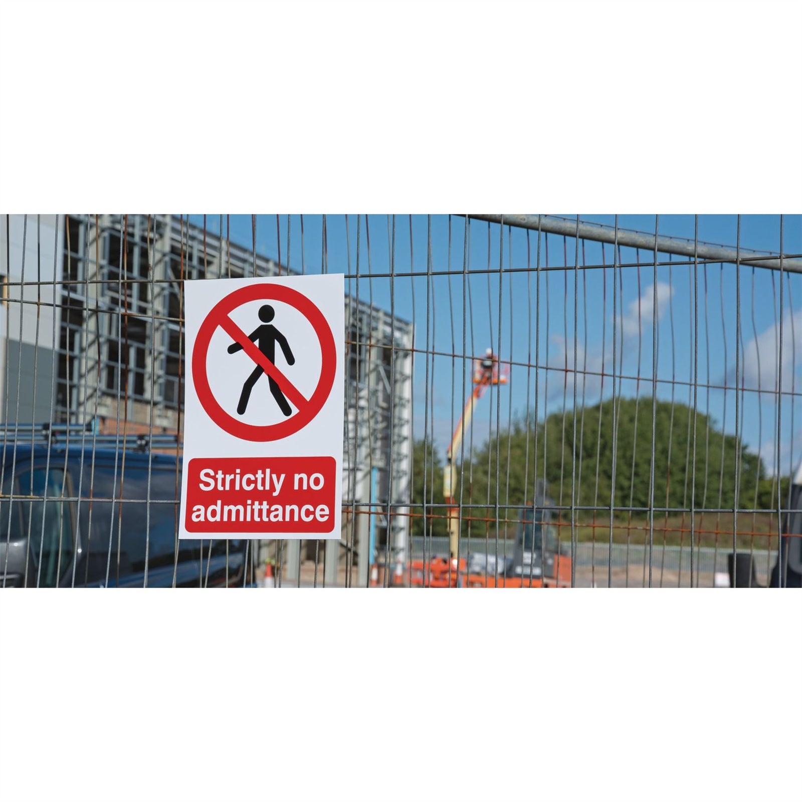 Draper No Admittance' Prohibition Sign, 200 x 300mm 72203