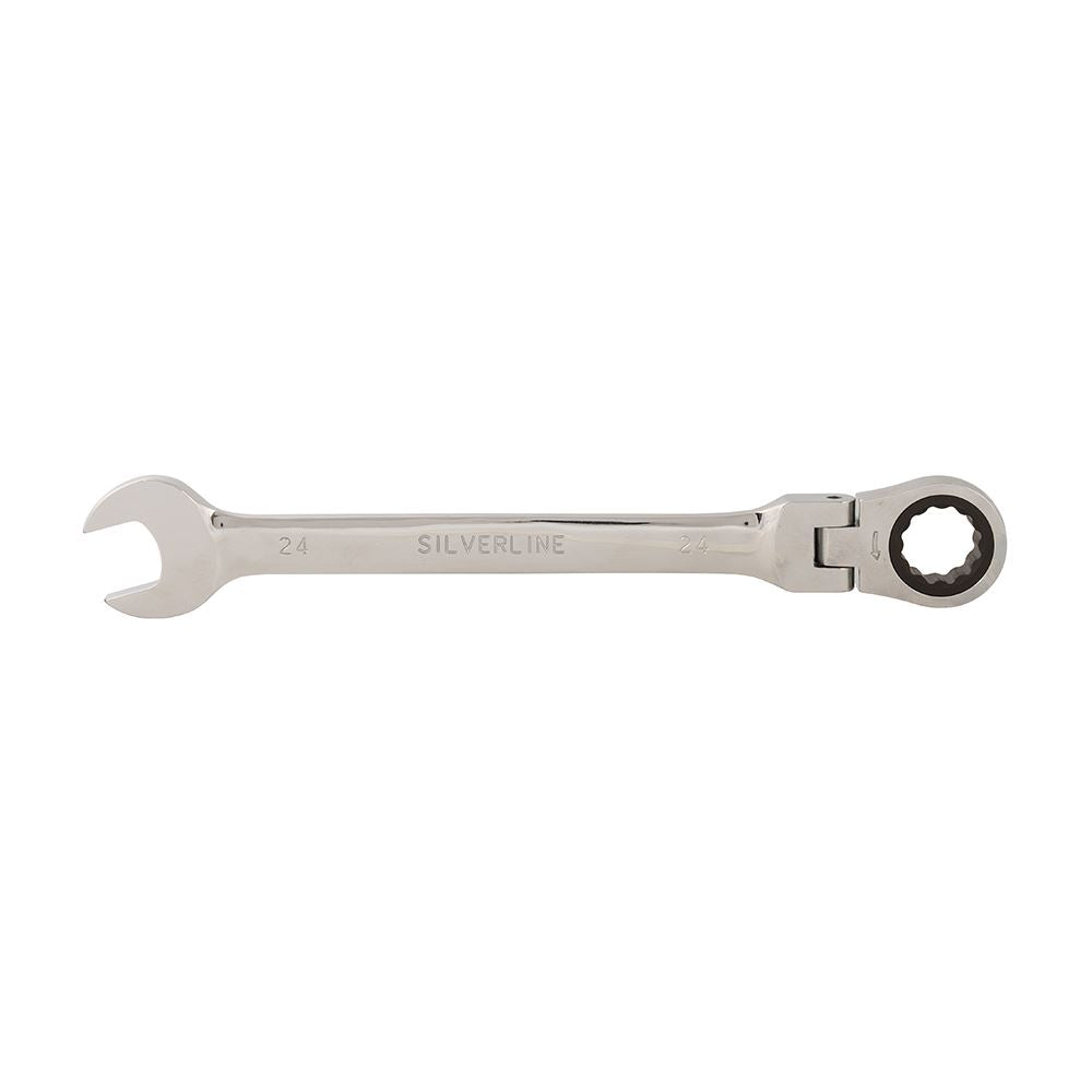 Silverline Flexible Head Ratchet Spanner 24mm 228556