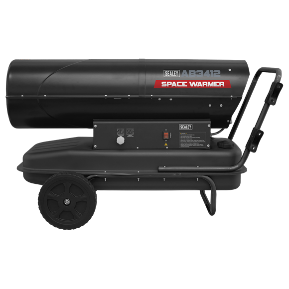 Sealey Space Warmerï Kerosene/Diesel Heater 340000Btu/hr with Wheels AB3412