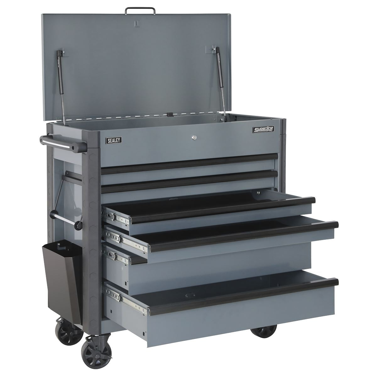 Superline Pro Tool Trolley 6 Drawer - Grey AP366G