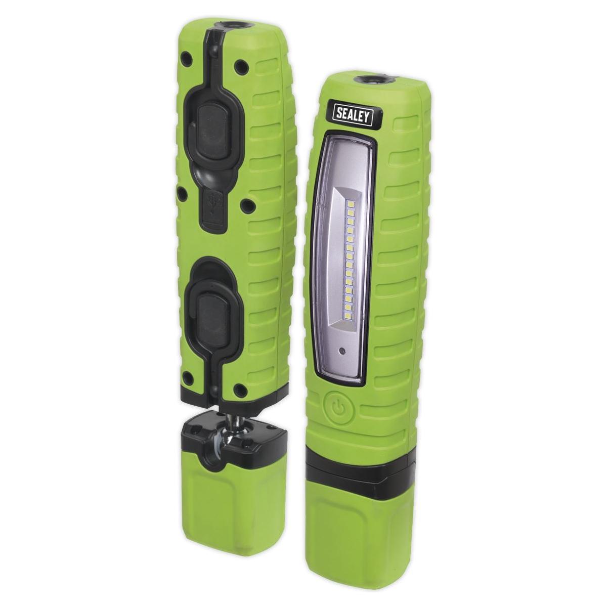 Sealey Rechargeable 360 Inspection Light 14 SMD LED & SMD 3W LED Green